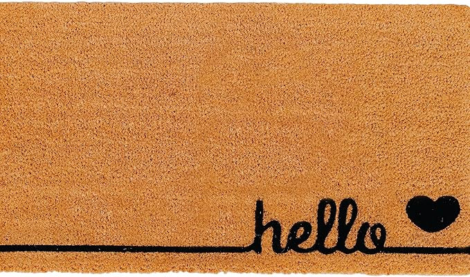 Theodore Magnus Natural Coir Doormat with Non-Slip Backing - 17 x 30 - Outdoor / Indoor - Natural... | Amazon (US)