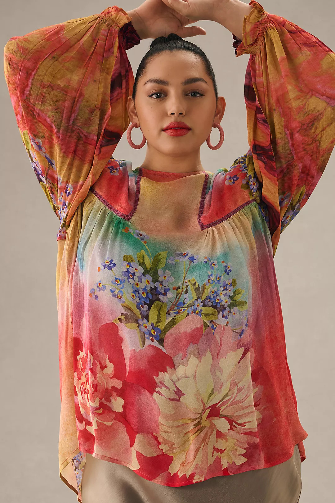 Bl-nk Miranda Peasant Blouse | Anthropologie (US)