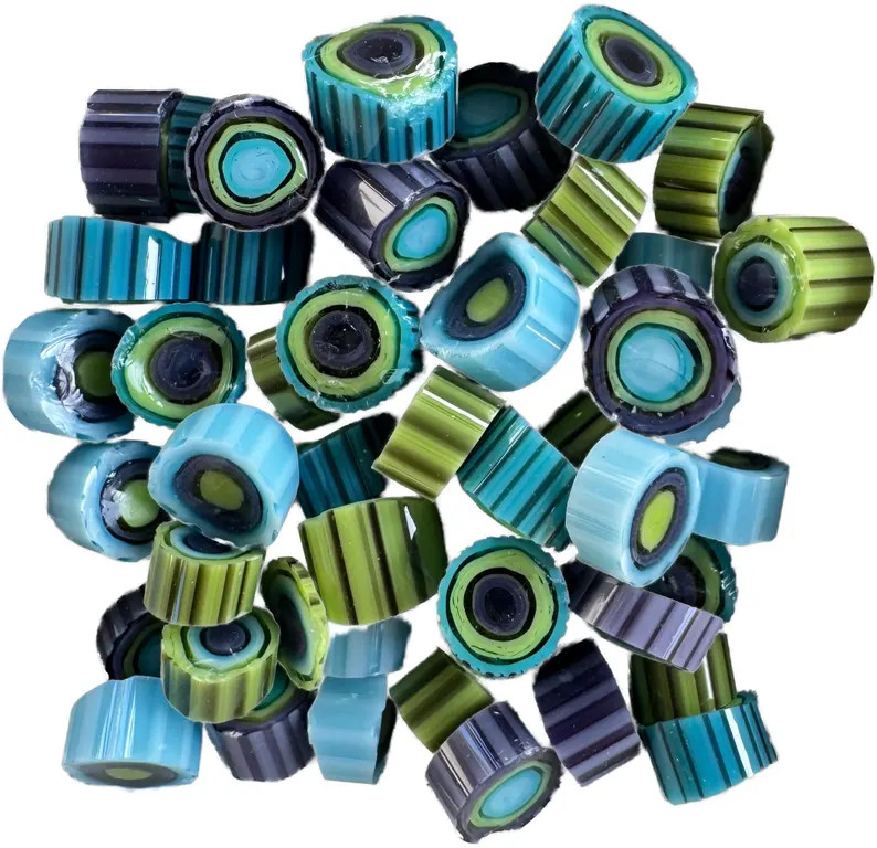 COE 104 Peacock by Lori and Kim Murrini Murrine - Etsy | Etsy (US)