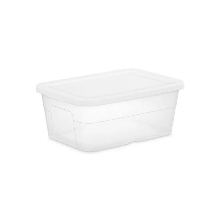 16qt Clear Storage Box with Lid White - Room Essentials&#8482; | Target