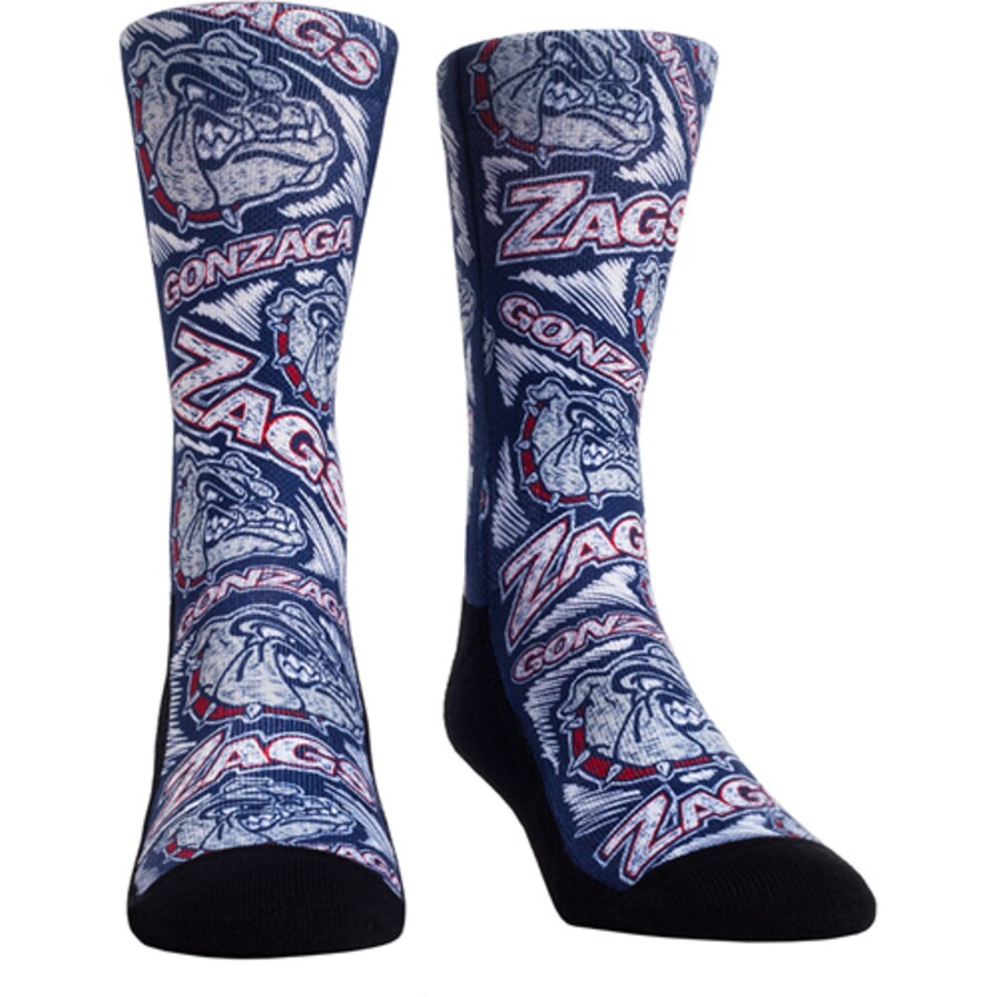 Gonzaga Bulldogs Rock Em Socks Youth Logo Sketch Crew Socks | Fanatics