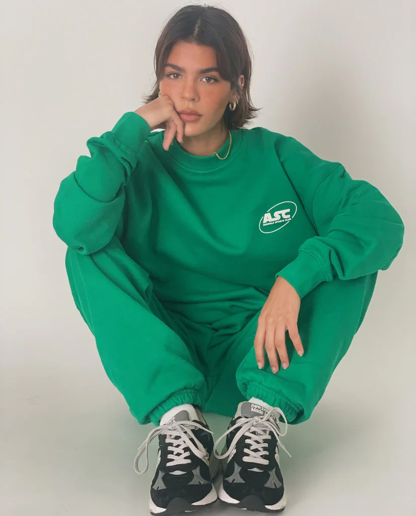 Oversized Sweatshirt - Bottle Green | Adanola UK