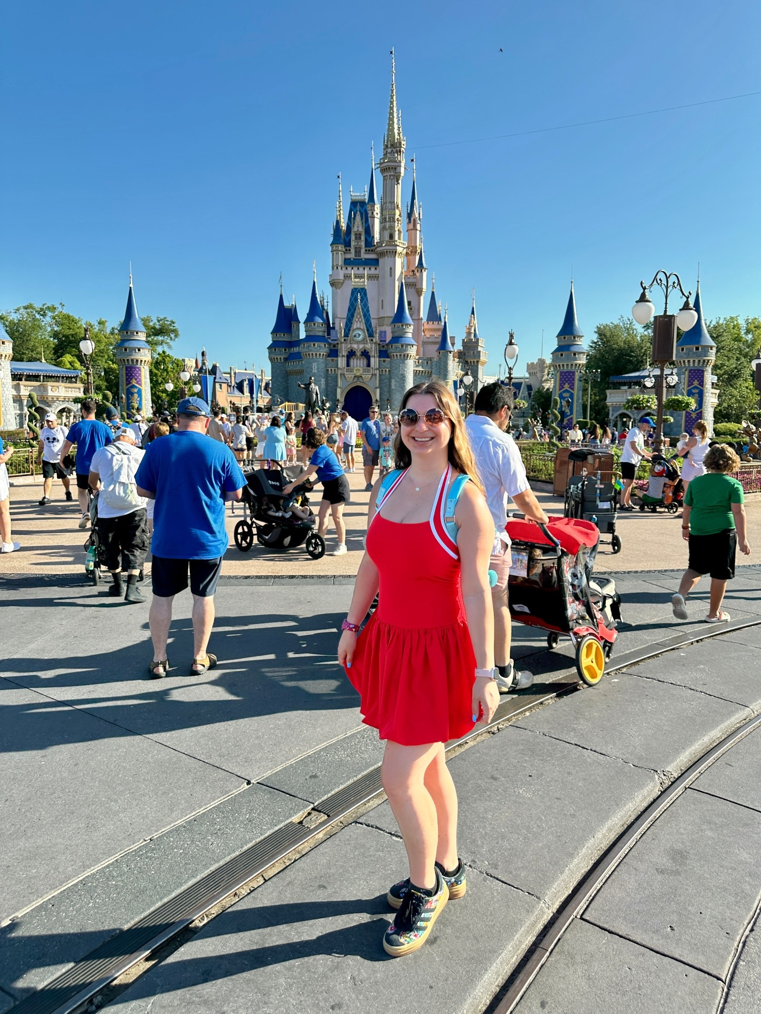 Disney Magic Kingdom active dress and floral sneakers 

#LTKTravel #LTKActive #LTKSummerEdit