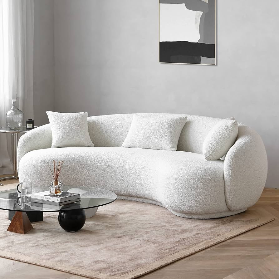 Curved Boucle Sofa | Amazon (US)