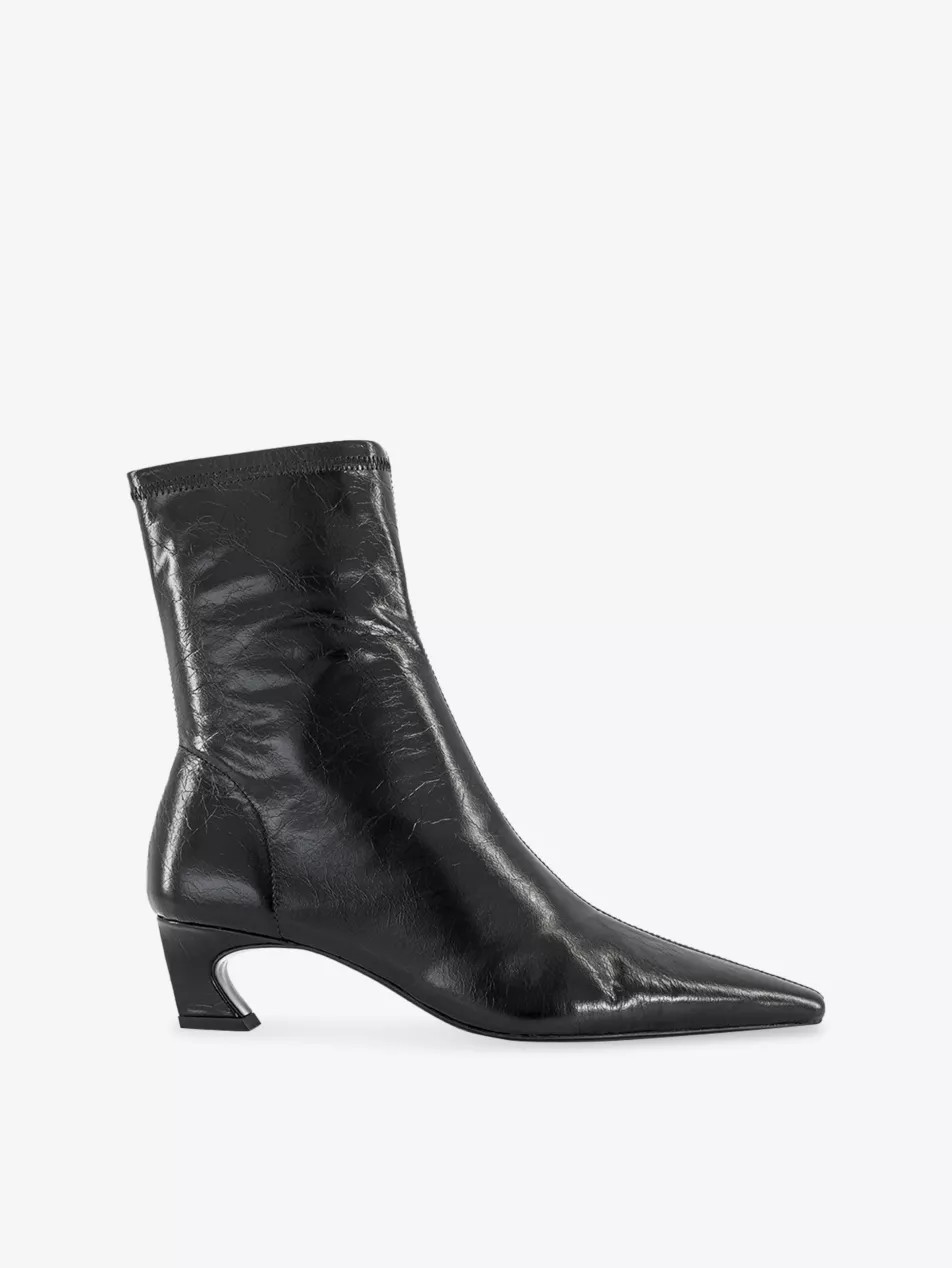 Margot Leather Heeled Ankle Boots | Selfridges