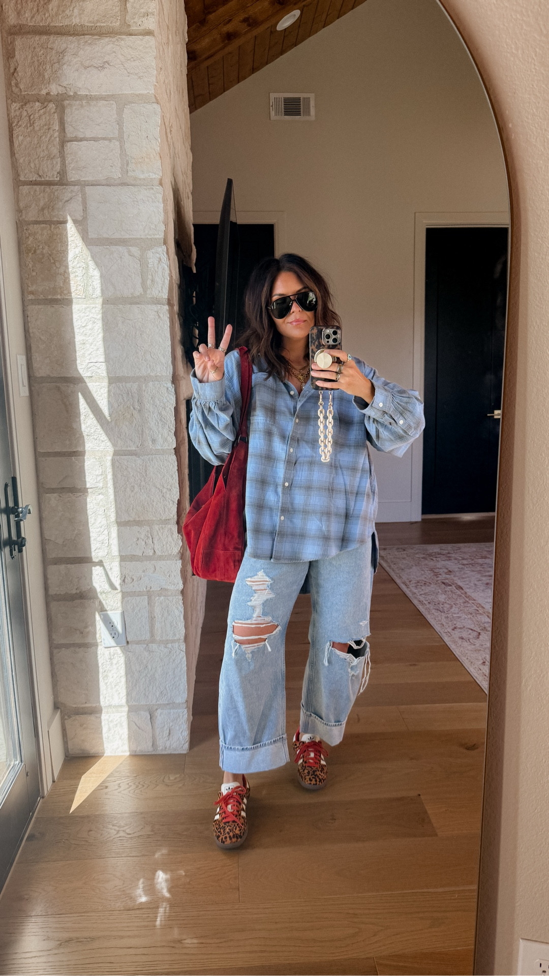 Outfit combo I can’t stop wearing!
Aerie flannel: XL
Barrel Jeans: 31 regular 
Leopard adidas: TTS


#LTKStyleTip #LTKMidsize #LTKFindsUnder50

#LTKStyleTip #LTKFindsUnder50 #LTKMidsize