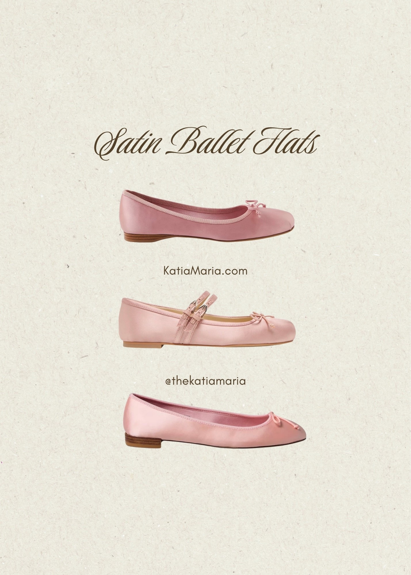 Satin ballet flats 