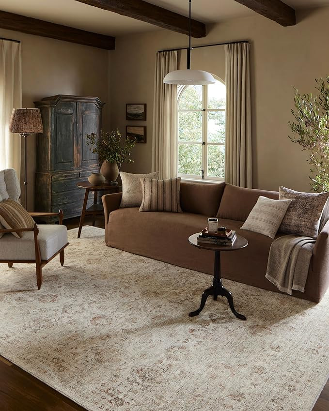Amazon.com: Loloi Amber Lewis Honora Collection HON-03 Beige/Spice 9'-6" x 13' Area Rug : Home & ... | Amazon (US)