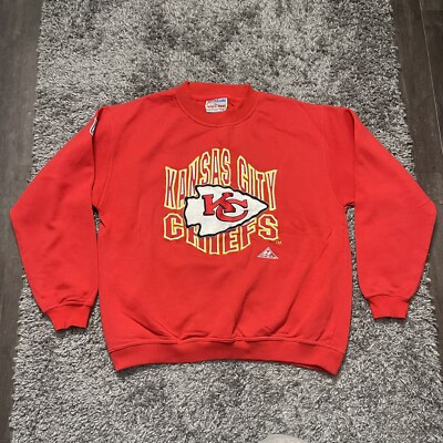 Vintage Kansas City Chiefs Sweater Mens Large Red Pro Line Apex Embroidered  | eBay | eBay US