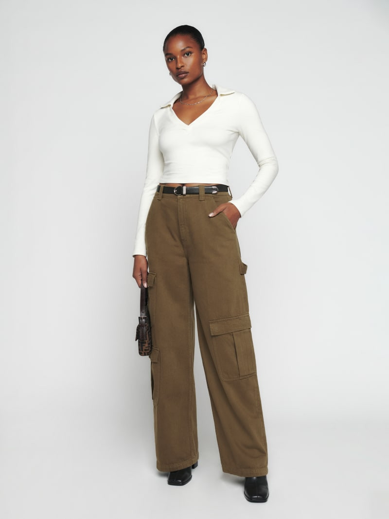 Landy Wide Leg Cargo Jeans | Reformation (Global)