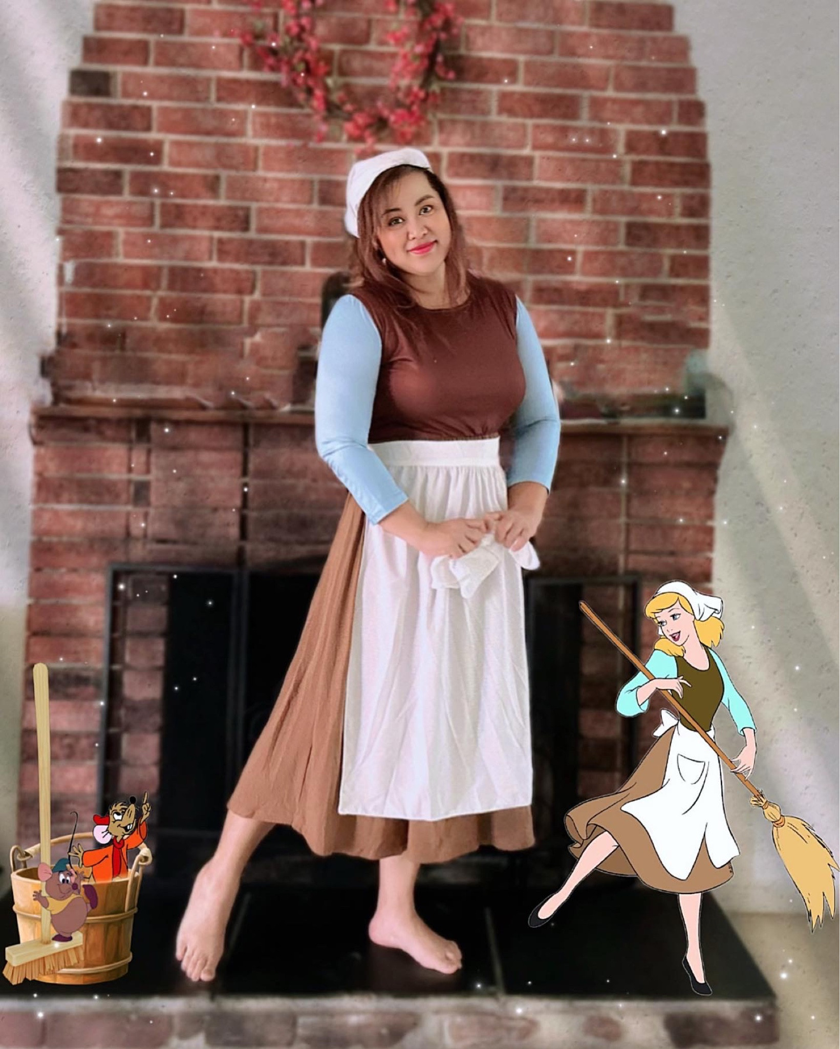 Who’s ready for Halloween ? This can be one of your Halloween costume choices this year 🤎🩵🪣🧹
#cinderella #peasant

#LTKFind #LTKSeasonal #LTKstyletip