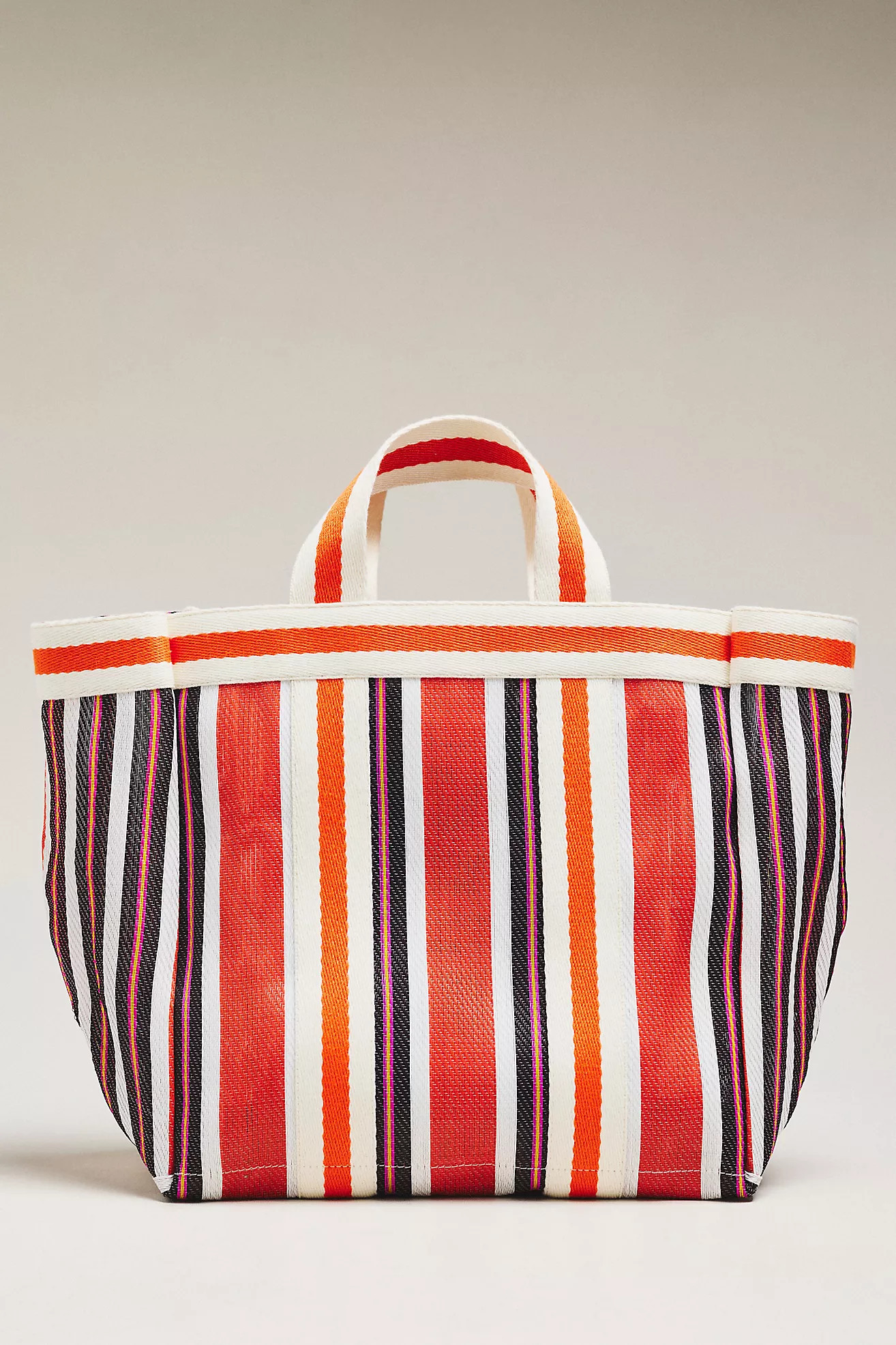 Maeve Striped Mesh Tote Bag | Anthropologie (US)