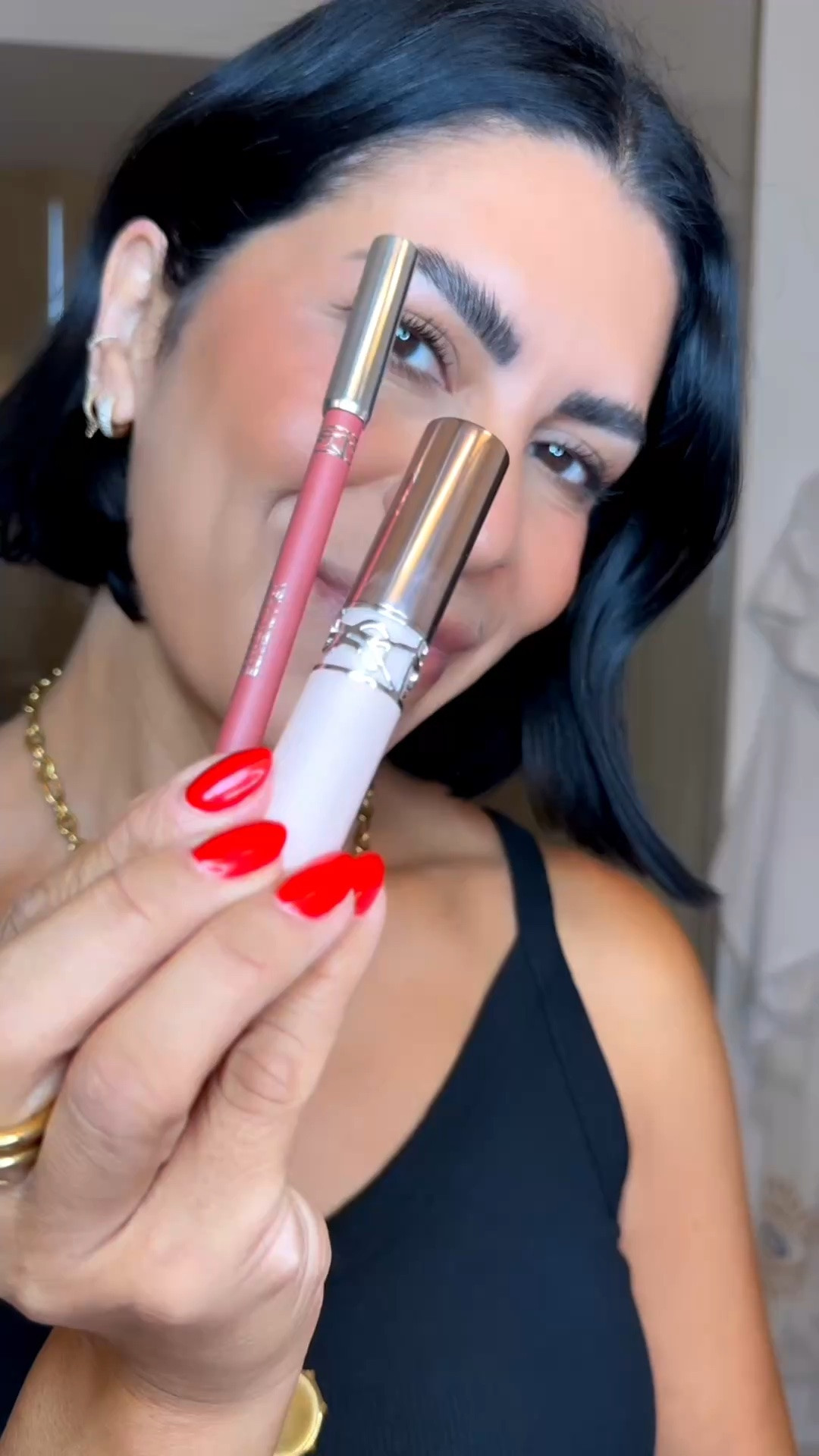 YSL lip combo on repeat..
Kiss shaper long lasting sculpting lip liner in shade 104 Burning Mauve a beautiful muted pink.
Paired with their Lovenude Lip blusher soft blurring lip color in shade /08 Mauve-haze make the most beautiful longwearing lip combo !

#LTKOver40 #LTKBeauty #LTKgrwm