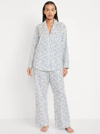 Poplin Pajama Pant Set | Old Navy (US)