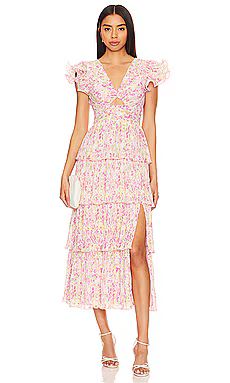 ASTR the Label Emporia Dress in Pink Green Multi from Revolve.com | Revolve Clothing (Global)