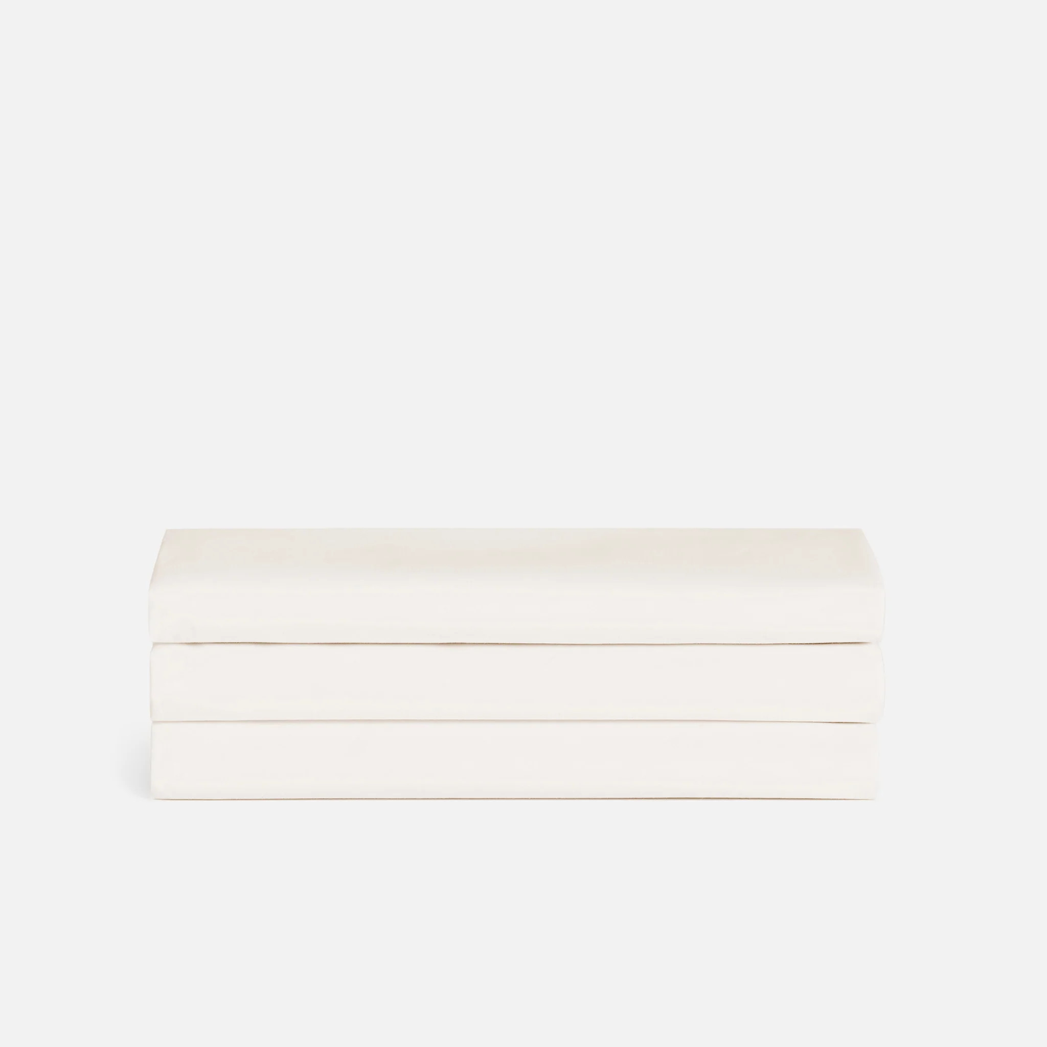 Brooklinen Luxe Sateen Flat Sheet size Queen in Cream | Brooklinen
