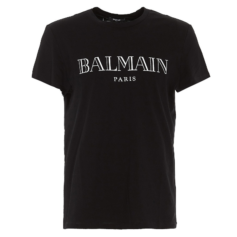 Balmain Paris Logo Embossed Cotton T-Shirt, Size Large | Jomashop.com & JomaDeals.com