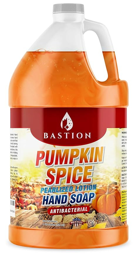 Bastion Pumpkin Spice Moisturizing Pearlized Liquid Hand Wash, 1 Gallon (Pack of 1) | 128 oz. | N... | Amazon (US)
