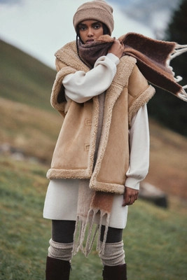 Avec Les Filles Relaxed Sherpa Vest | Anthropologie (US)
