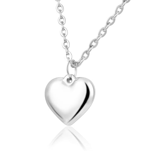 Amazon.com: MILAKOO Black Tiny Heart Necklace Stainless Steel Dainty Love Pendant Trend Fashion L... | Amazon (US)