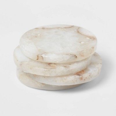 4pk Stone Salt Agate Coasters - Threshold&#8482; | Target