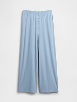 Mini Rib Wide-Leg PJ Pants | Gap (CA)
