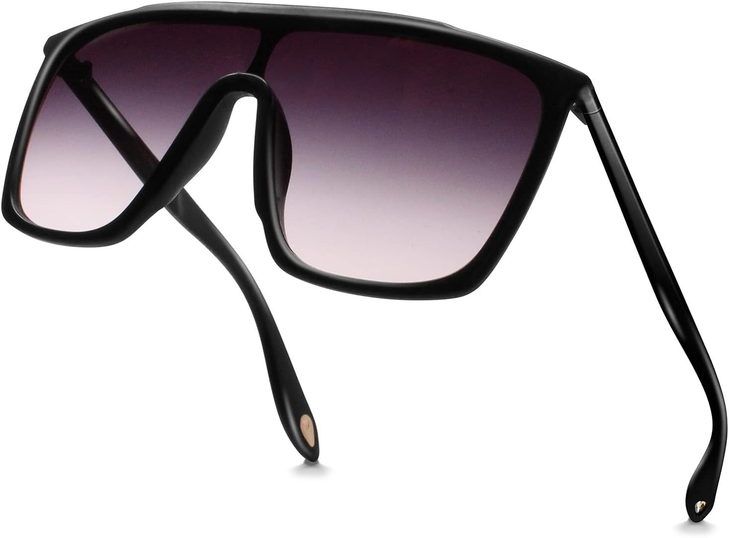 70s 80s Vintage Square Sunglasses for Men Women Shield Trendy Oversized Retro Glasses | Amazon (US)