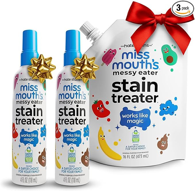 Miss Mouth's Messy Eater Stain Treater - 2 Pack Stain Remover Spray and 16oz Refill Pouch | Amazon (US)