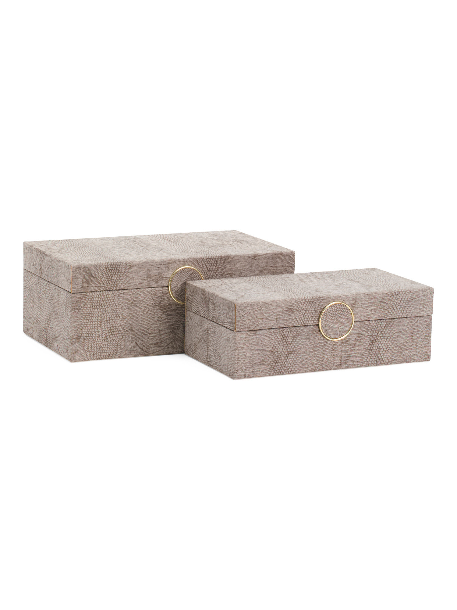 2pc Wooden Boxes With Medallions | Baskets & Storage | Marshalls | Marshalls