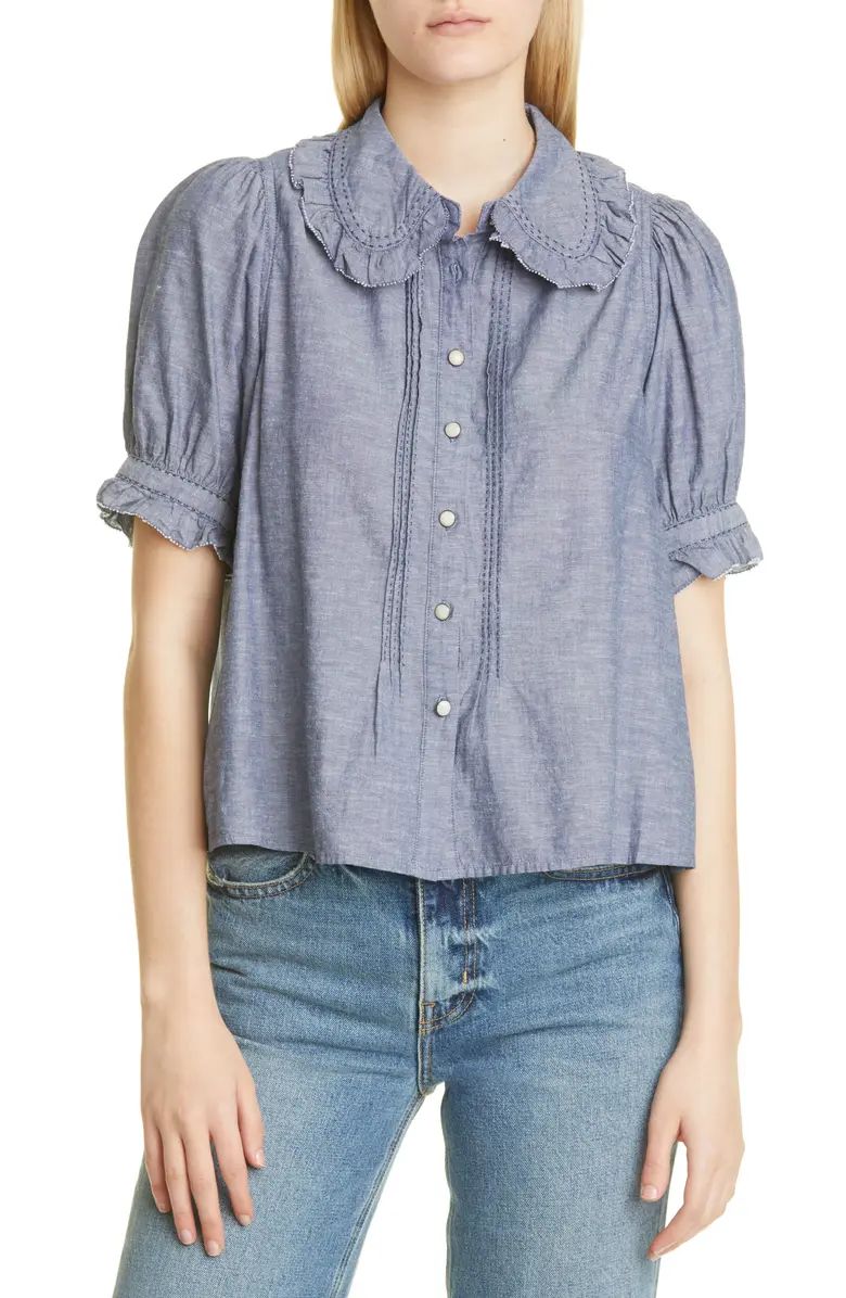 THE GREAT. The Fern Chambray Shirt | Nordstrom | Nordstrom