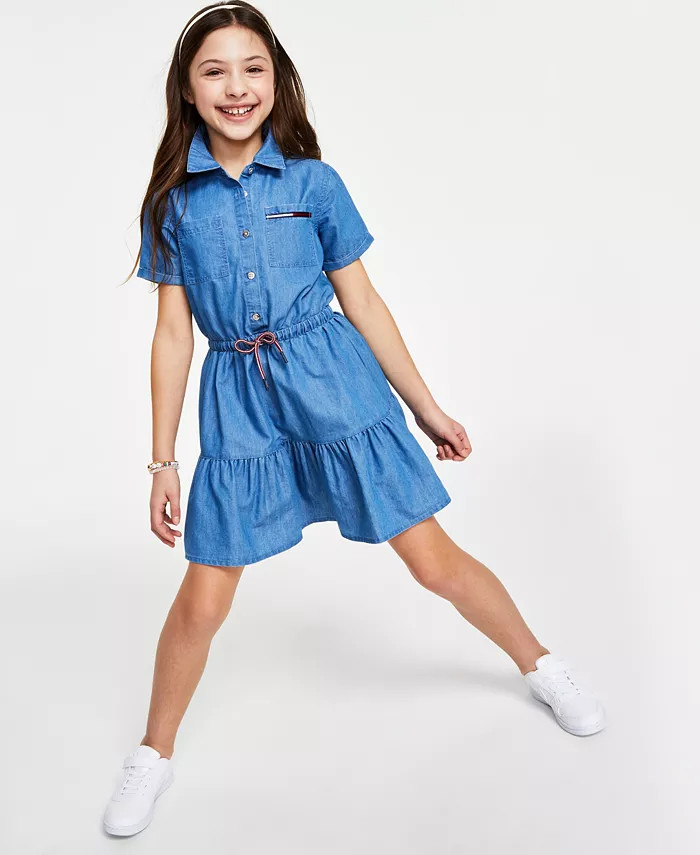 Big Girls Denim Shirt Dress | Macy's