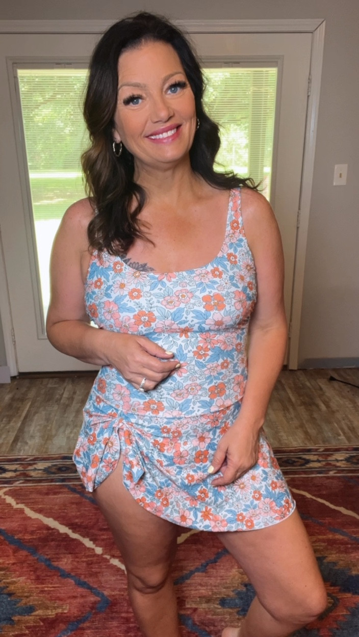 I’m loving the swimdress trend! So cute, yet very comfy & flattering! Very modest. 

#swimsuit #swimdress #bathingsuit #modest 

#LTKSeasonal #LTKWatchNow #LTKActive