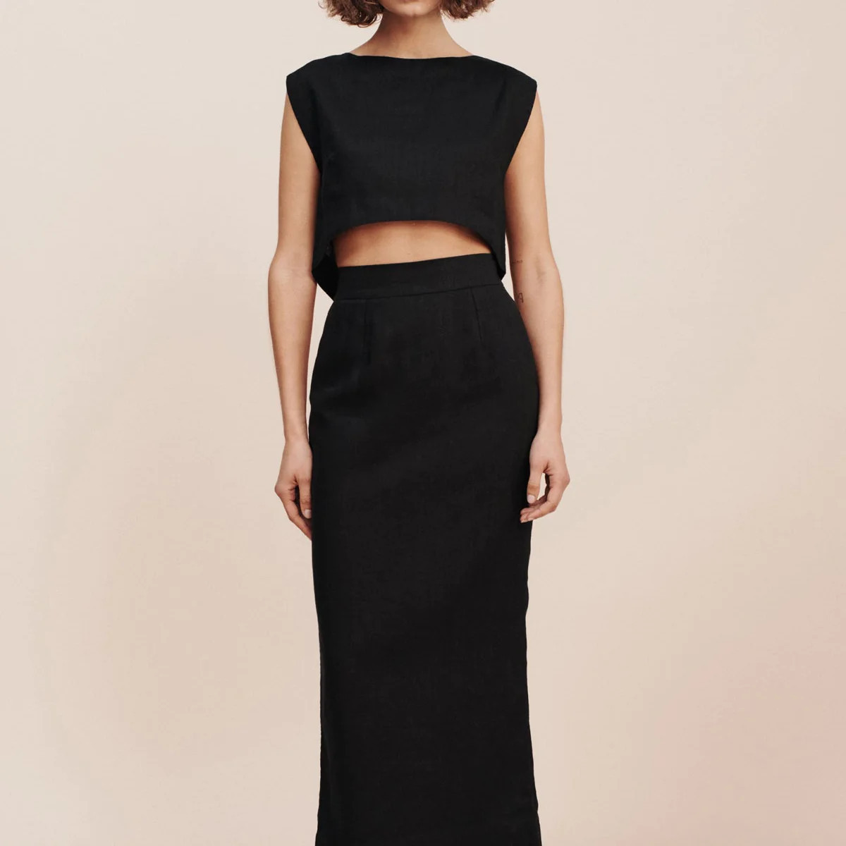 EMMA PENCIL SKIRT - BLACK | POSSE (US)