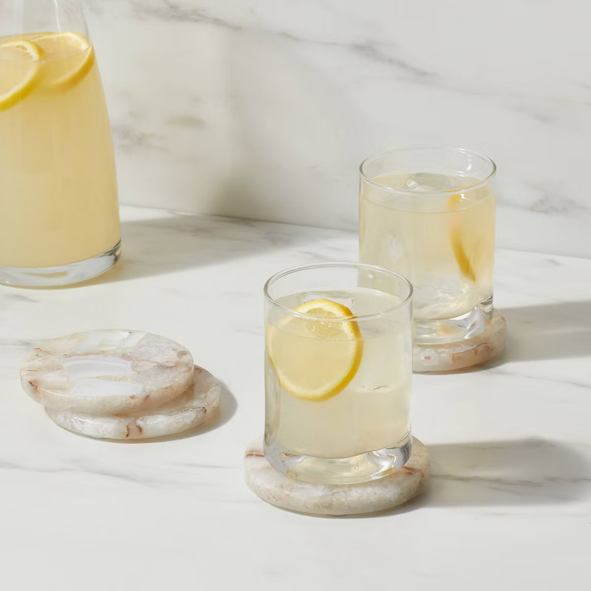 4pk Stone Salt Agate Coasters - Threshold™ | Target