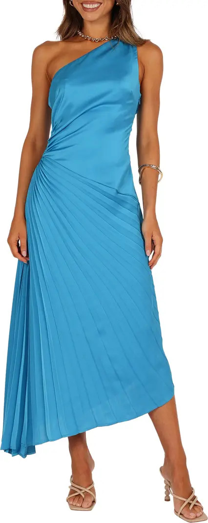 Flin Asymmetric Pleat Cutout One-Shoulder Dress | Nordstrom