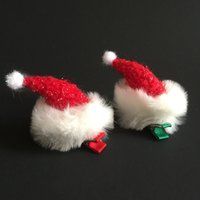 Christmas hat,Christmas cone,Mini Santa hat,Christmas hat hair clip,christmas mini hat,red hat,santa hat,santa hat hair clip,mini santa  hat | Etsy (US)