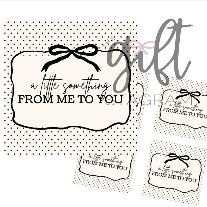 A Little Something From Me to You Gift Tag | DIGITAL DOWNLOAD | Thank You, Happy Birthday, Just B... | Etsy (US)