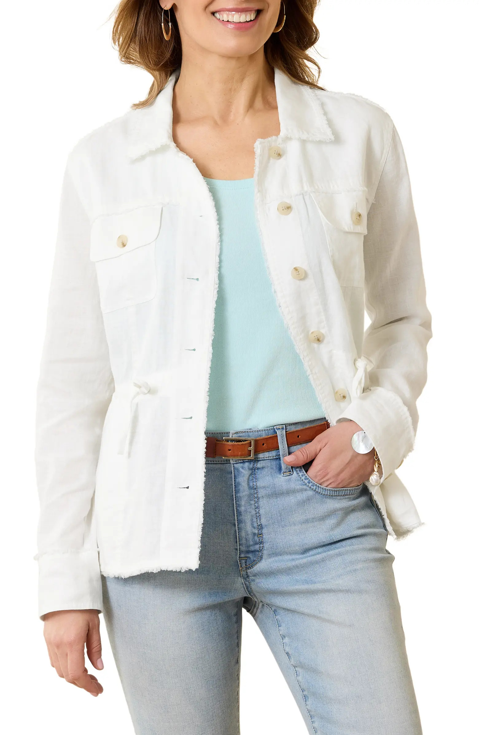 Two Palms Linen Utility Jacket | Nordstrom Rack