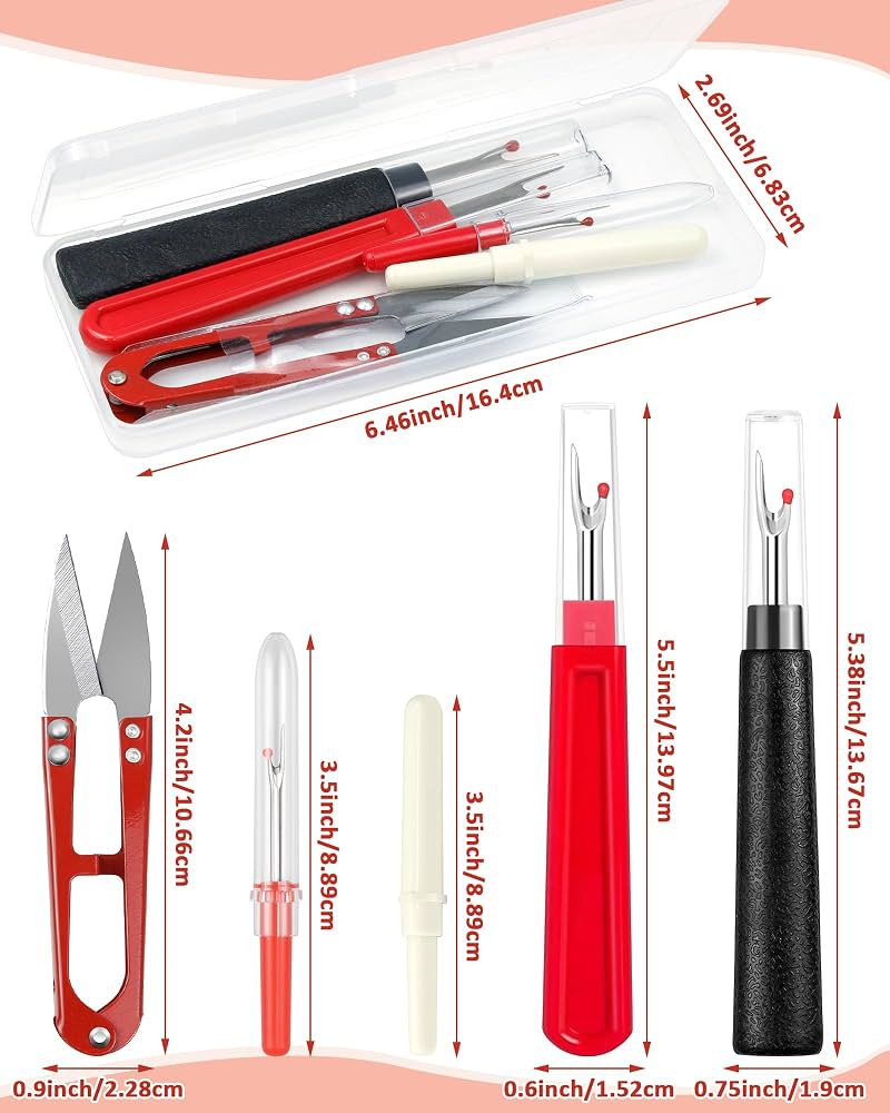 FIVEIZERO Seam Rippers for Sewing \u2013 2 Big and 2 Small Stitch Remover Tools, Thread Ripper, E... | Amazon (US)