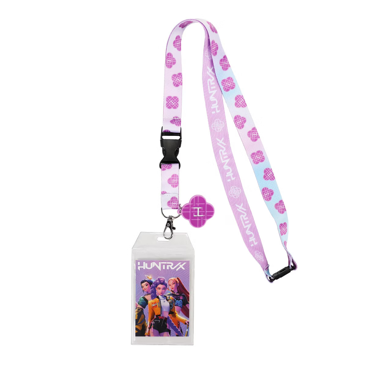 Kpop Demon Hunters Huntr/x 22-inch Lanyard with Clear ID Sleeve and Rubber Charm | Target