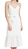 PAIGE Women's Seryne Dress, White, 10 | Amazon (US)