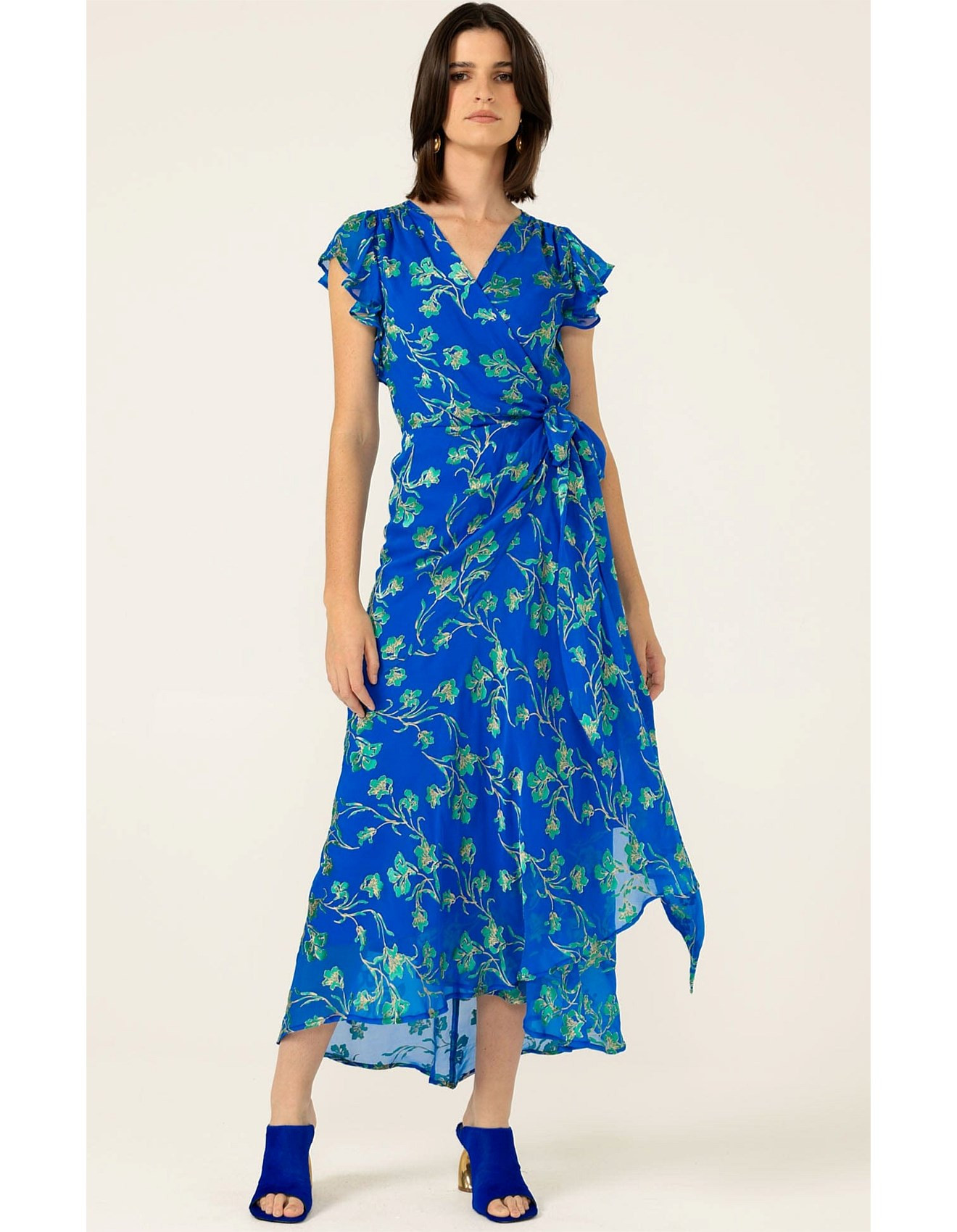 APHINA SLIM WRAP DRESS | David Jones (Australia & New Zealand)