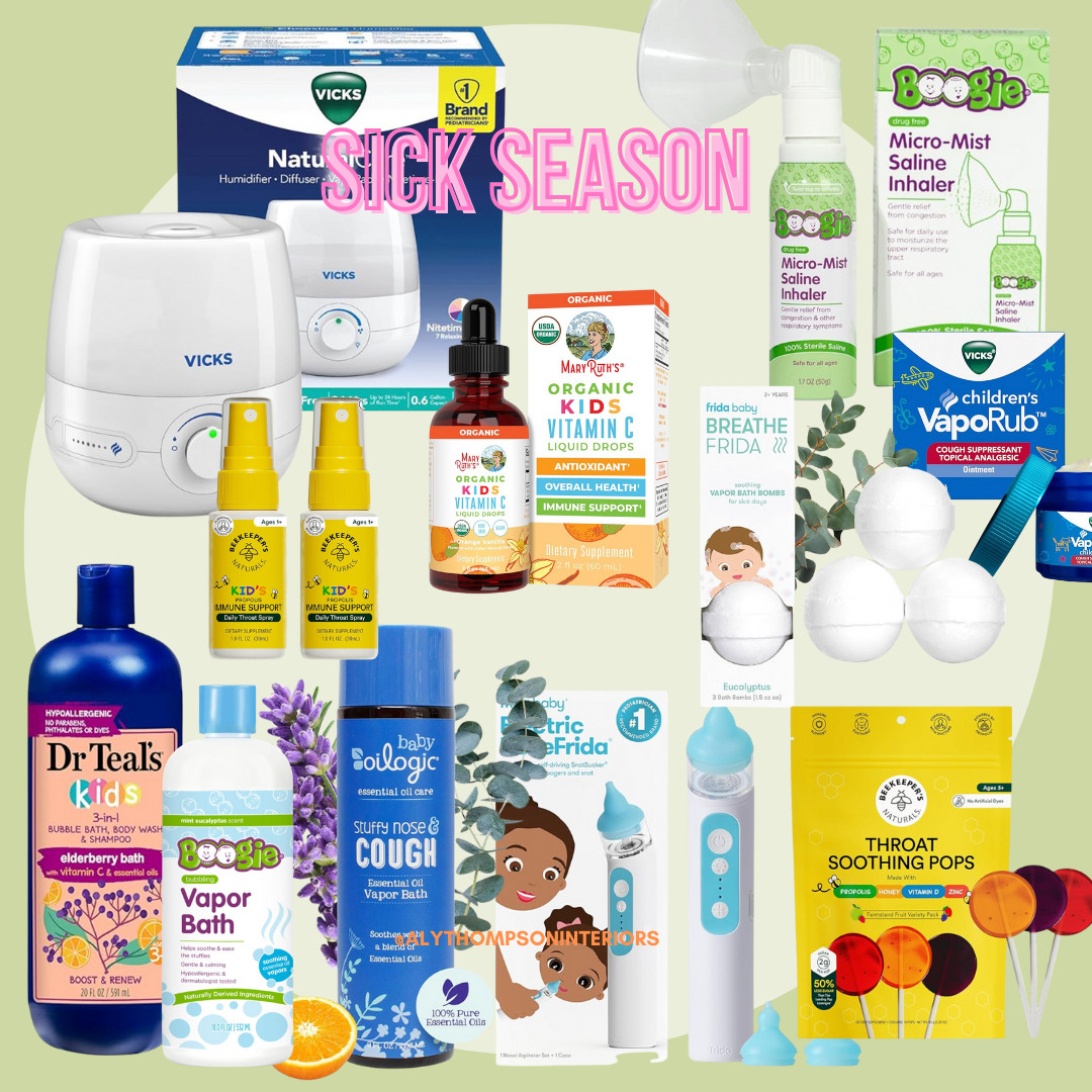 SIck Season | Flu | sick Kids | Beekeepers | Dr Teal's | Frida Breathe | Vicks | Boogie | Flu Season  

 #LTKSeasonal #LTKBaby #LTKKids