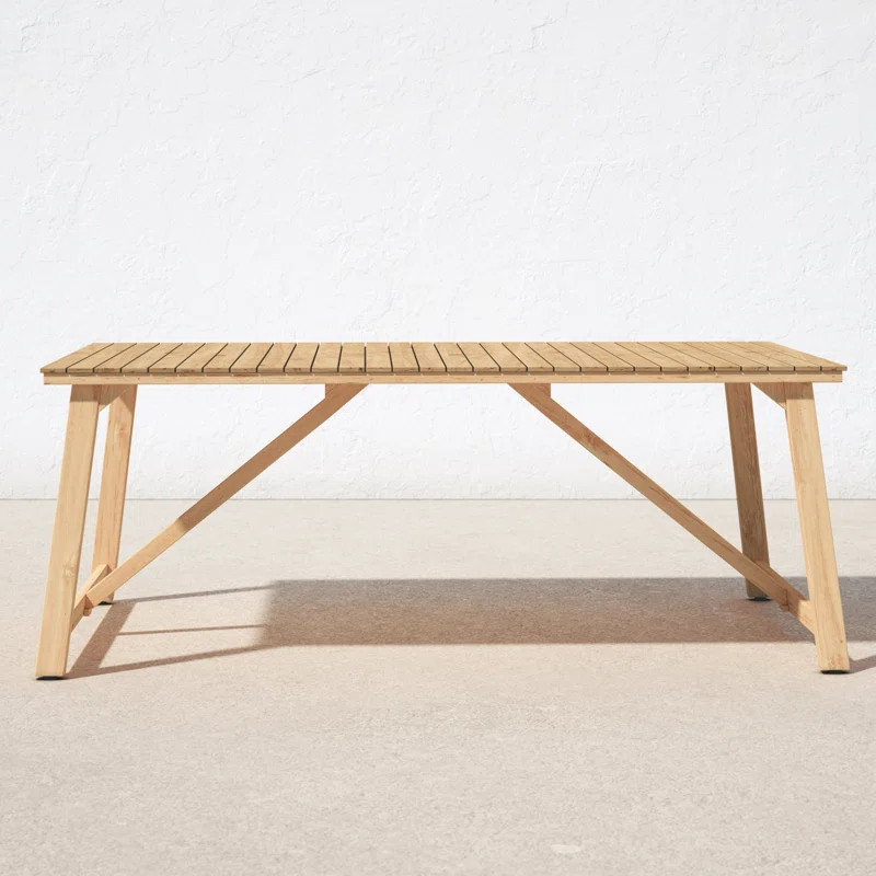 Tempo Teak Solid Wood 8 - Person Dining Table | Wayfair North America