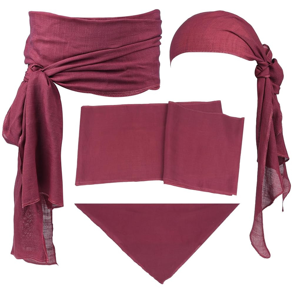 Halloween Pirate Costume Accessories Medieval Costume Bandana Pirate Sash for Women Men Renaissan... | Amazon (US)