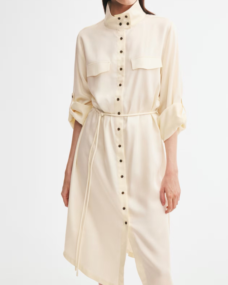 Cream midi shirt dress

#LTKSeasonal