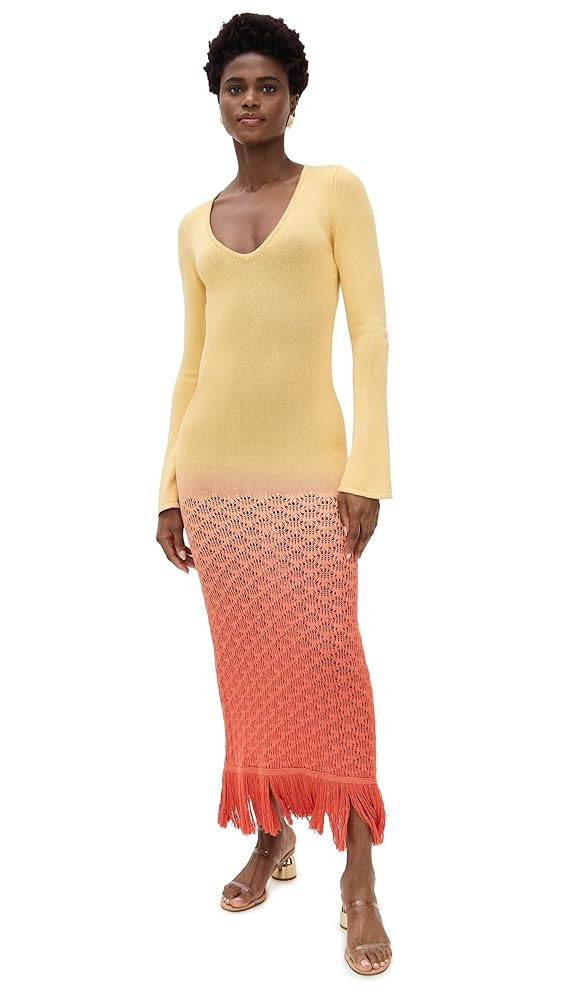 The Wolf Gang Women's Zinna Sleeved Maxi Dress | Amazon (US)