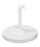 California Umbrella 50 lbs. Round Concrete Weighted Powdercoated Steel Umbrella Base, White Frame | Amazon (US)