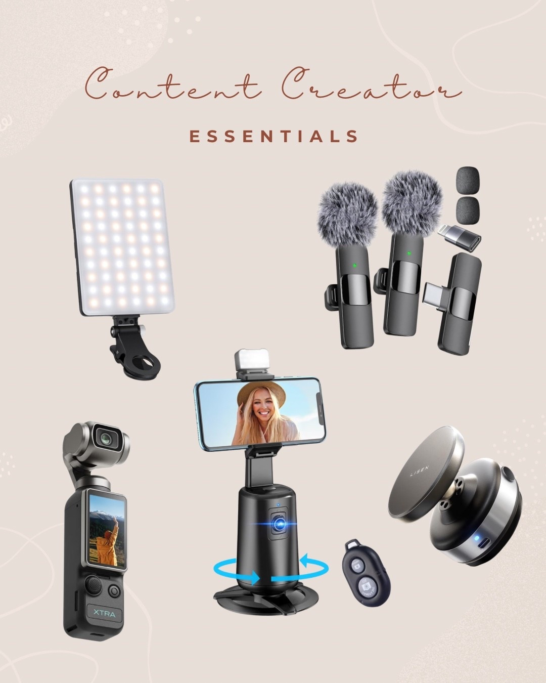 Creator Essentials✨

Small things that make a big difference as an influencer/content creator!  On the go or at home content, these are all must haves. The Neewer Selfie light is my favorite! ❤️


#ChristmasDecor #FallFamilyPhoto #Outfit #Garland #Christmastree #Blackfriday #Amazonfinds #Organization #Photography #Contentcreators #Amazon #Neewer #ringlight #Studiolight #WalkingPad #Boots #Giftguide #HolidaySeason #Thanksgiving #Targetdeals #Musthaves #WineGlasses #Wineanddine #TravelOutfitdeals #Cybermonday #BlackFriday #Cowgirl #Amazon #Plussize #Plussizefashion #plus #Dailydeals #Targethaul #Momfinds #Momlife #Ltkmomlife #Ltkselfcare #Dailypost #ItBag #Christmasstorage
#LTKcyberweek #LTKFamily #Contentessentials #Amazoninfluencer #Amazon #Contentcreators #Essentials

#LTKHoliday #LTKGiftGuide #LTKCyberWeek