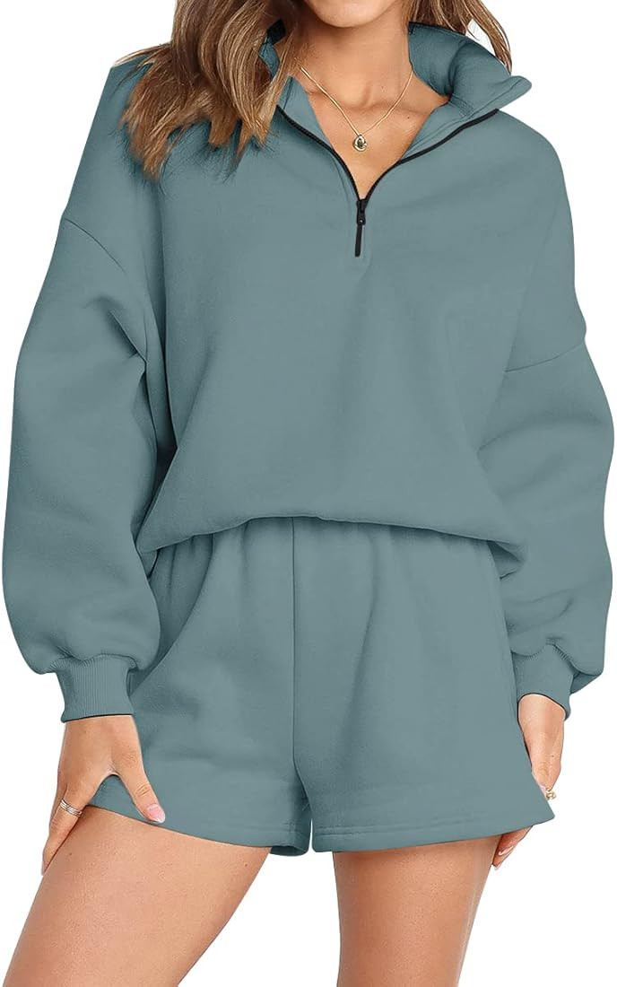 AUTOMET Women's Oversized 2 Piece Lounge Sets | Amazon (US)